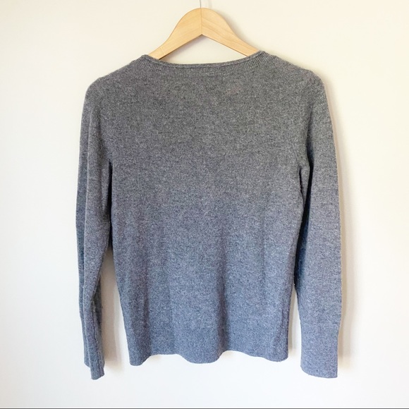 Halogen V-Neck Cashmere Sweater Dark Grey XS NWOT - Picture 10 of 11